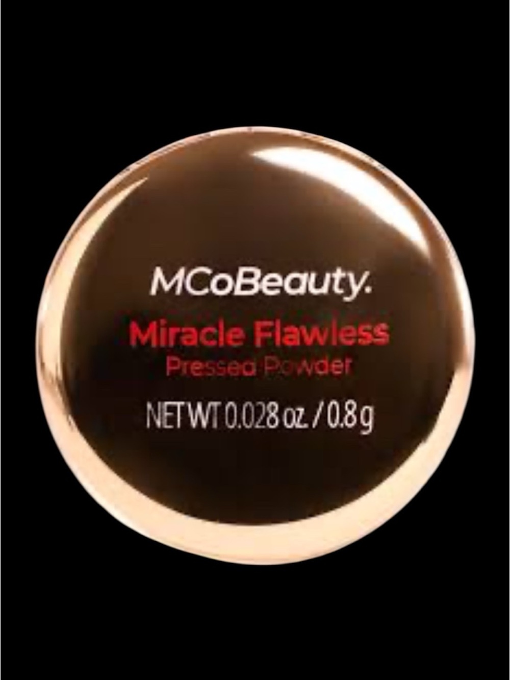 MCoBeauty Miracle Flawless Pressed Powder - Rose Gold Compact